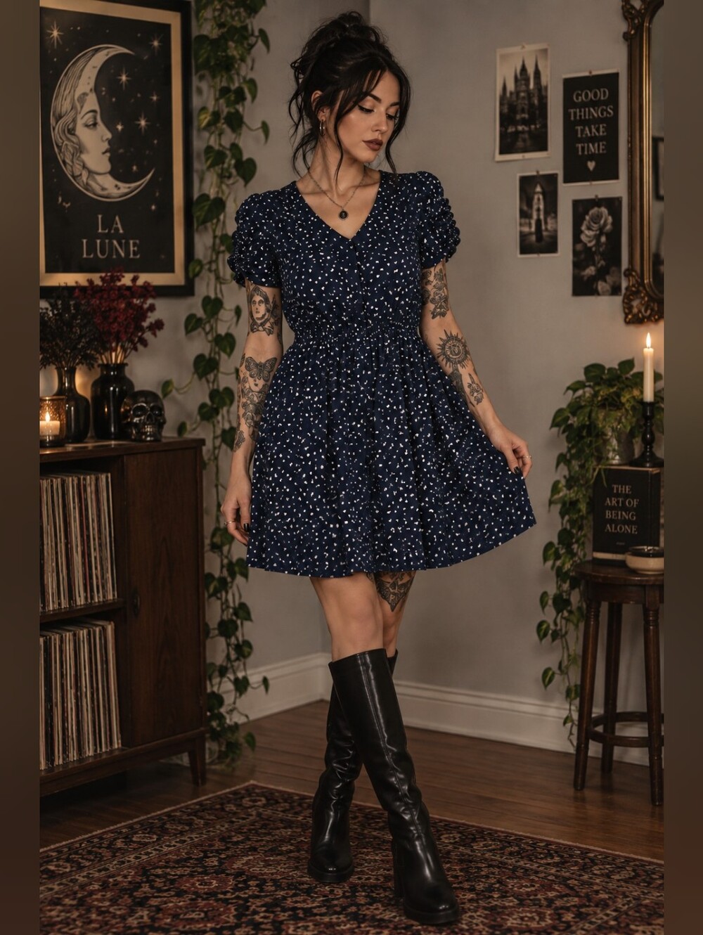Banana Republic Heart dress - MED
